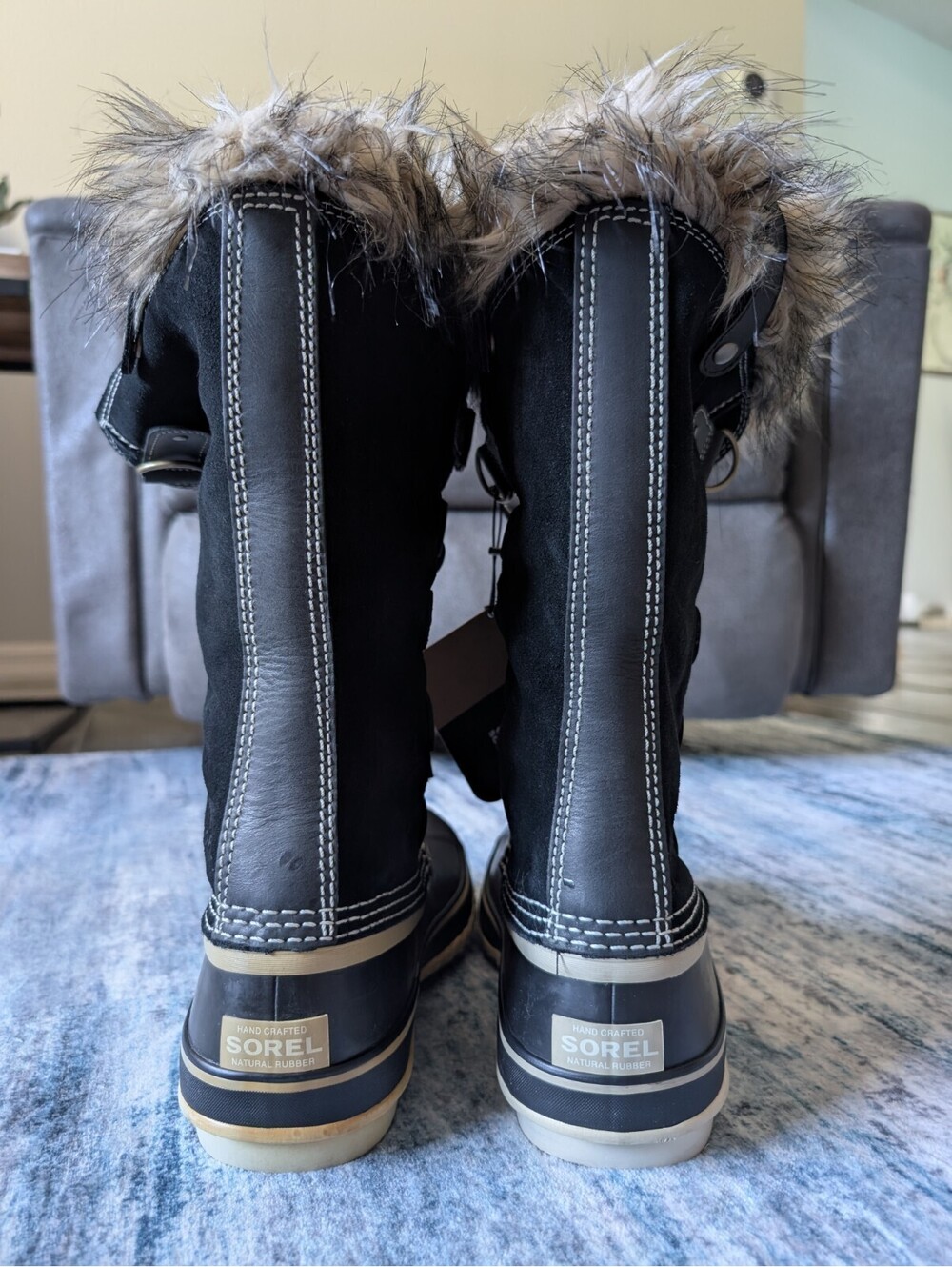 SOREL Joan Of Arctic Boots Womens Size 11  Waterproof Snow Rain Winter Faux Fur - Picture 6 of 16